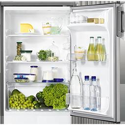 Zanussi ZRG16605XA 55cm Wide Freestanding Under Counter Fridge - Stainless Steel