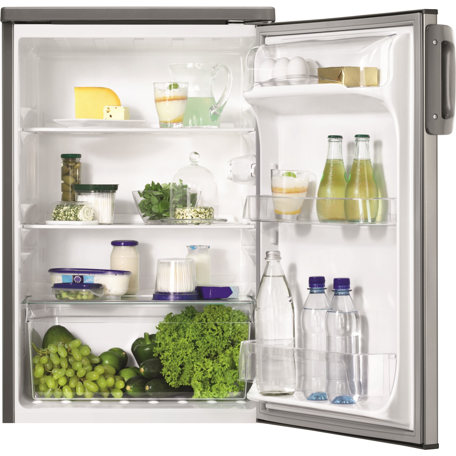 Zanussi ZRG16605XV 85x55cm 155L Freestanding Larder Fridge Stainless