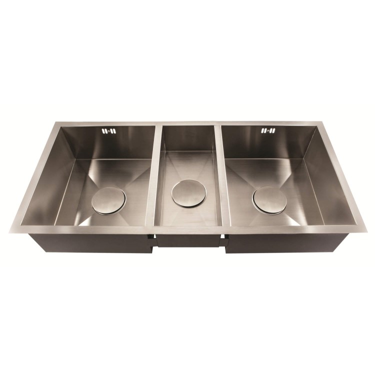 1810 Sink Company ZT/341834/U.S/115 ZENTRIO 340/180/340U  2.5 Bowl Inset Stainless Steel Sink