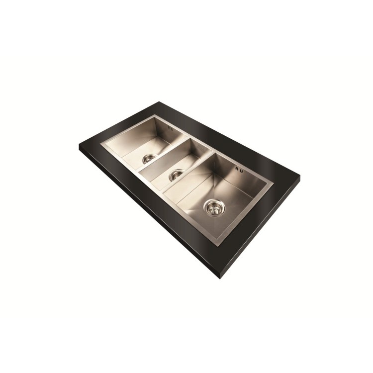 1810 Sink Company ZT/341834/U.S/115 ZENTRIO 340/180/340U  2.5 Bowl Inset Stainless Steel Sink