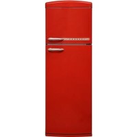 Zanussi 240 Litre 80/20 Freestanding Fridge Freezer - Red 