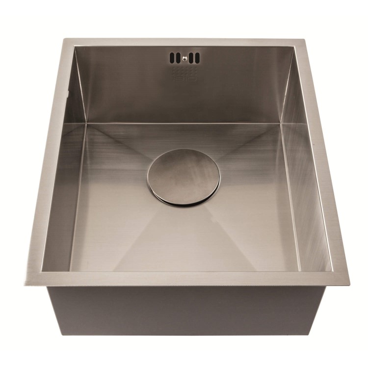 1810 Sink Company ZENUNO 340U 1 Bowl Stainless Steel Chrome Undermount Kitchen Sink