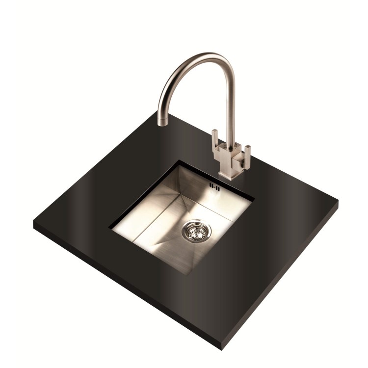 1810 Sink Company ZENUNO 340U 1 Bowl Stainless Steel Chrome Undermount Kitchen Sink