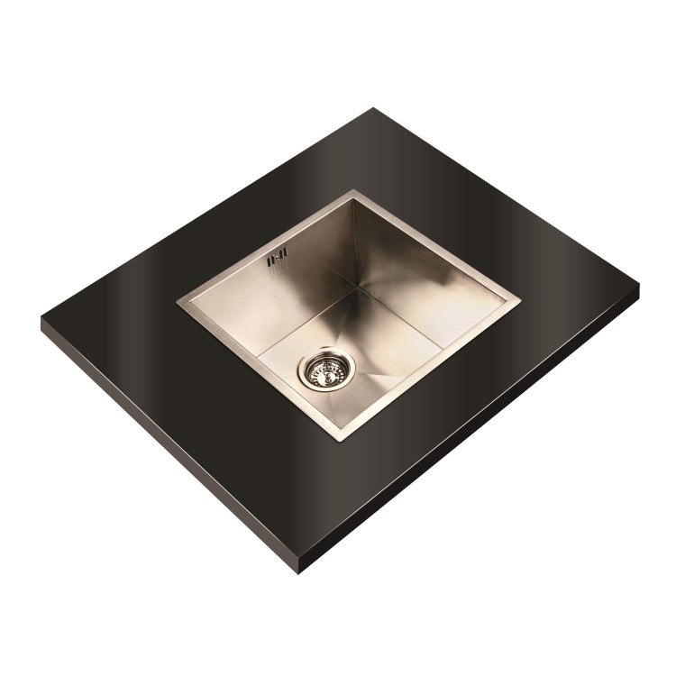 1810 Sink Company ZENUNO 400U 1 Bowl Stainless Steel Chrome Undermount Kitchen Sink