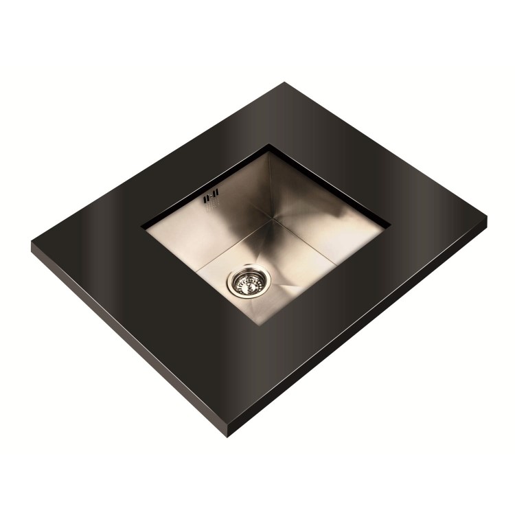 1810 Sink Company ZENUNO 400U 1 Bowl Stainless Steel Chrome Undermount Kitchen Sink