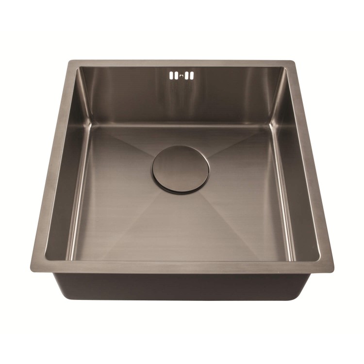 1810 Sink Company ZENUNO15 400U1 Bowl Stainless Steel Chrome Undermount Kitchen Sink