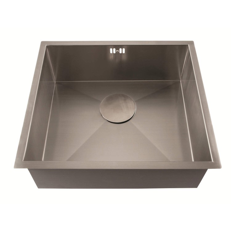 1810 Sink Company ZENUNO 450U 1 Bowl Stainless Steel Chrome Undermount Kitchen Sink