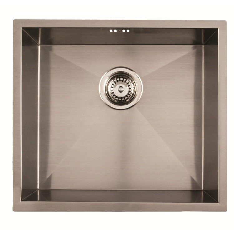 1810 Sink Company ZENUNO 450U 1 Bowl Stainless Steel Chrome Undermount Kitchen Sink