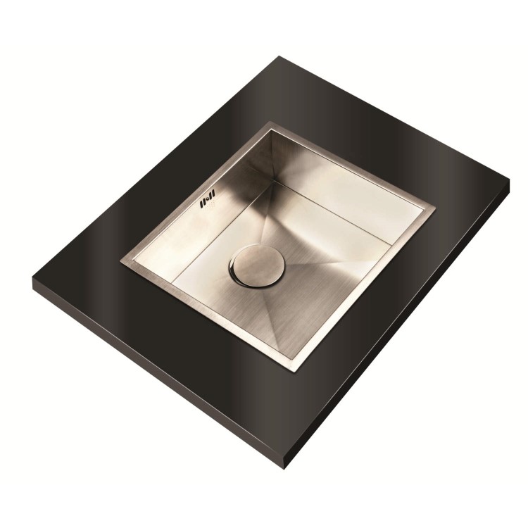 1810 Sink Company ZENUNO 450U 1 Bowl Stainless Steel Chrome Undermount Kitchen Sink