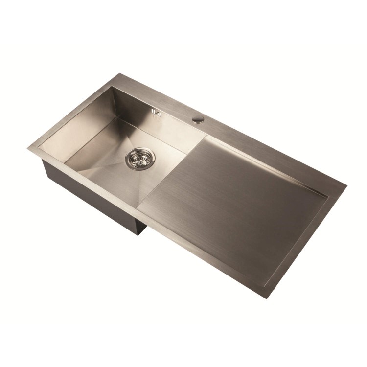 1810 Sink Company ZU/5/IF/S/BBL/039 ZENUNO 5I-F  1.0 Bowl Inset Stainless Steel Sink Right Hand Drainer