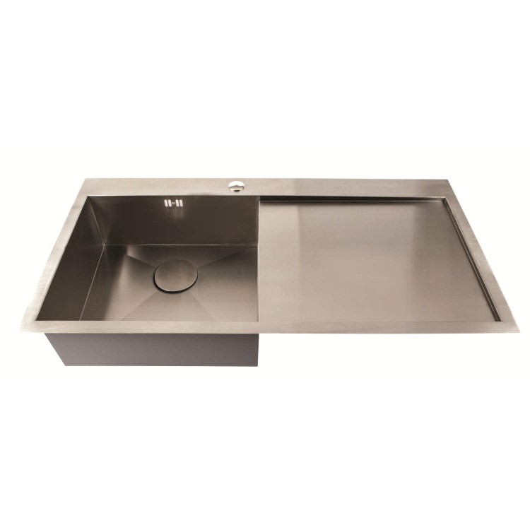1810 Sink Company ZU/5/IF/S/BBL/039 ZENUNO 5I-F  1.0 Bowl Inset Stainless Steel Sink Right Hand Drainer
