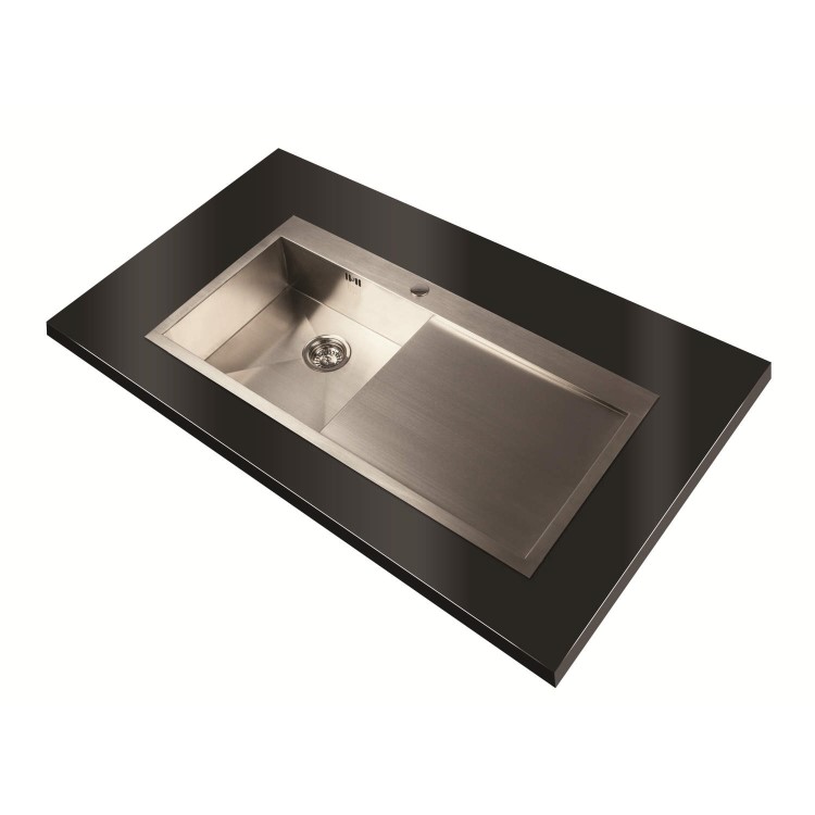 1810 Sink Company ZU/5/IF/S/BBL/039 ZENUNO 5I-F  1.0 Bowl Inset Stainless Steel Sink Right Hand Drainer
