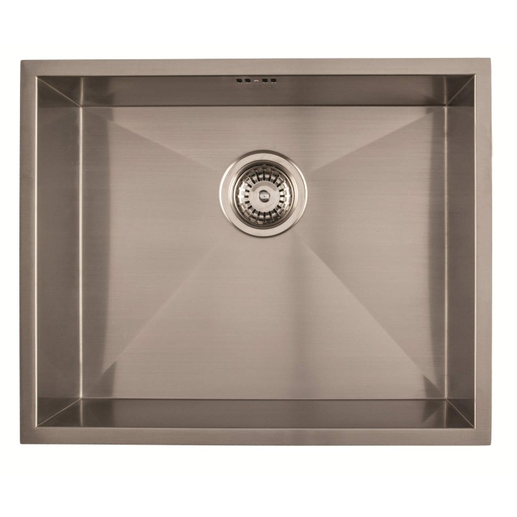 1810 Sink Company ZENUNO 500U 1 Bowl Stainless Steel Chrome Undermount Kitchen Sink