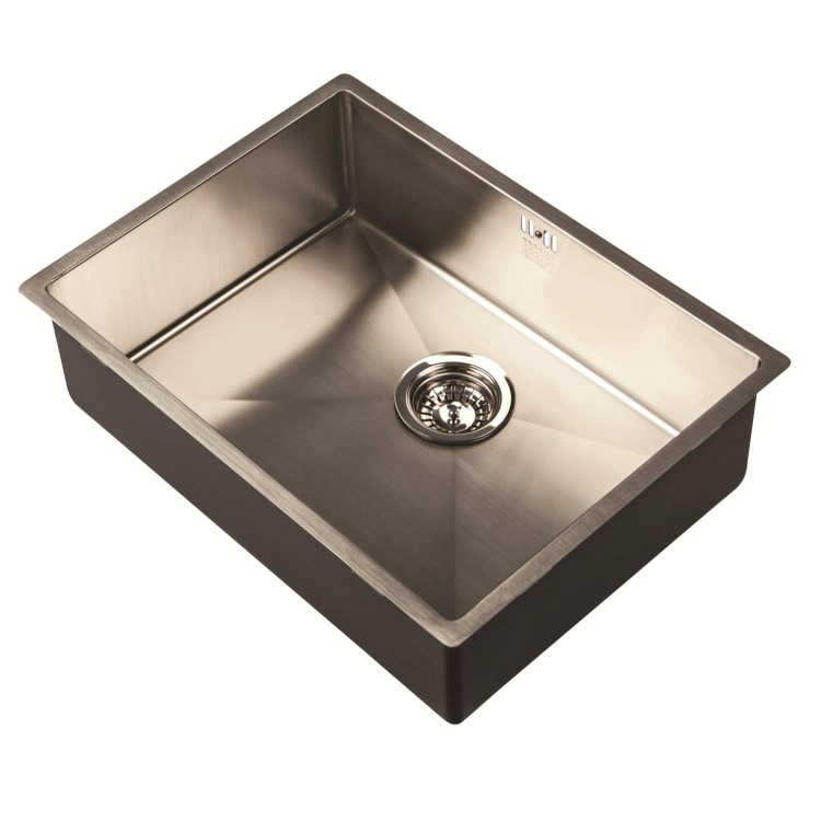 1810 Sink Company ZENUNO15 550U 1 Bowl Stainless Steel Chrome Undermount Kitchen Sink