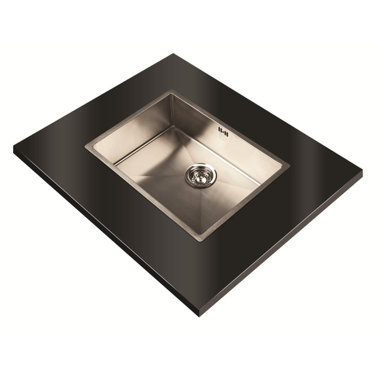 1810 Sink Company ZENUNO15 550U 1 Bowl Stainless Steel Chrome Undermount Kitchen Sink