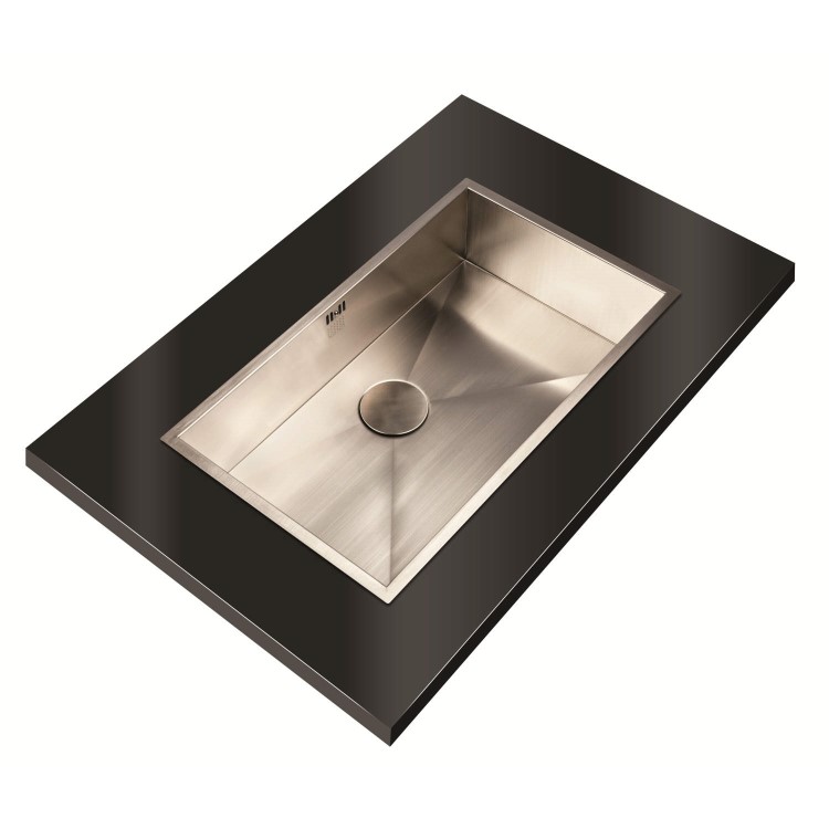 1810 Sink Company ZENUNO 700U  1 Bowl Stainless Steel Chrome Undermount Kitchen Sink