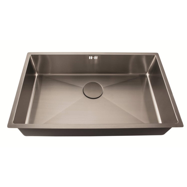 1810 Sink Company ZENUNO15 700U 1 Bowl Stainless Steel Chrome Undermount Kitchen Sink
