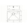 1810 Sink Company ZENUNO15 550U 1 Bowl Stainless Steel Chrome Undermount Kitchen Sink