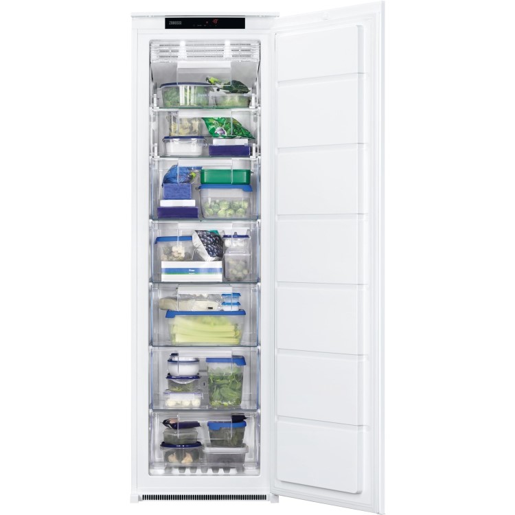 Refurbished Zanussi ZUNN18FS1 Integrated 216 Litre In-column Tall Freezer