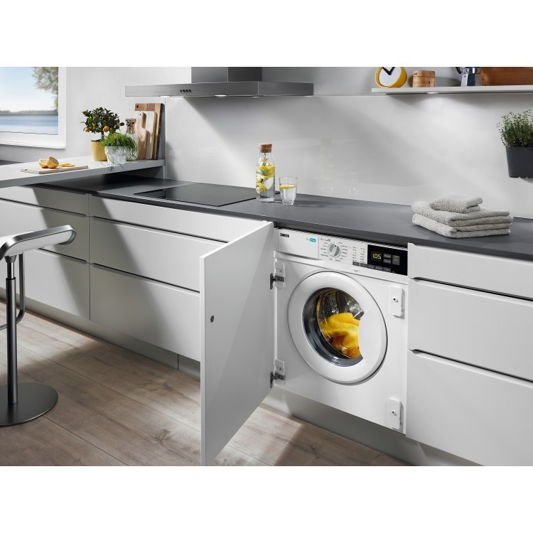 Zanussi Flextime 8kg 1400rpm Integrated Washing Machine - White