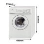 GRADE A1 - Zanussi ZWC1301 Compact 3kg 1300rpm Freestanding Washing Machine - White