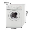 GRADE A1 - Zanussi ZWC1301 3kg 1300rpm Freestanding Washing Machine - White