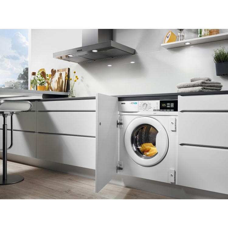 Zanussi 8kg Wash 4kg Dry 1600rpm Integrated Washer Dryer - White