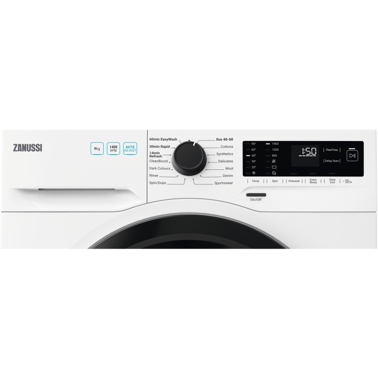 Zanussi ZWF944A2DG Auto Adjust 9kg 1400rpm Freestanding Washing Machine - White