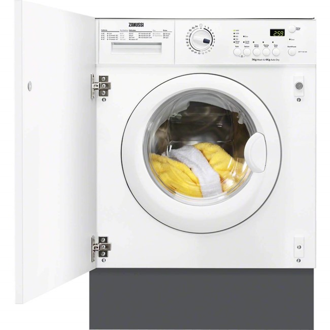 GRADE A2 - Zanussi ZWT71401WA 7kg Wash 4kg Dry 1400rpm Integrated Washer Dryer