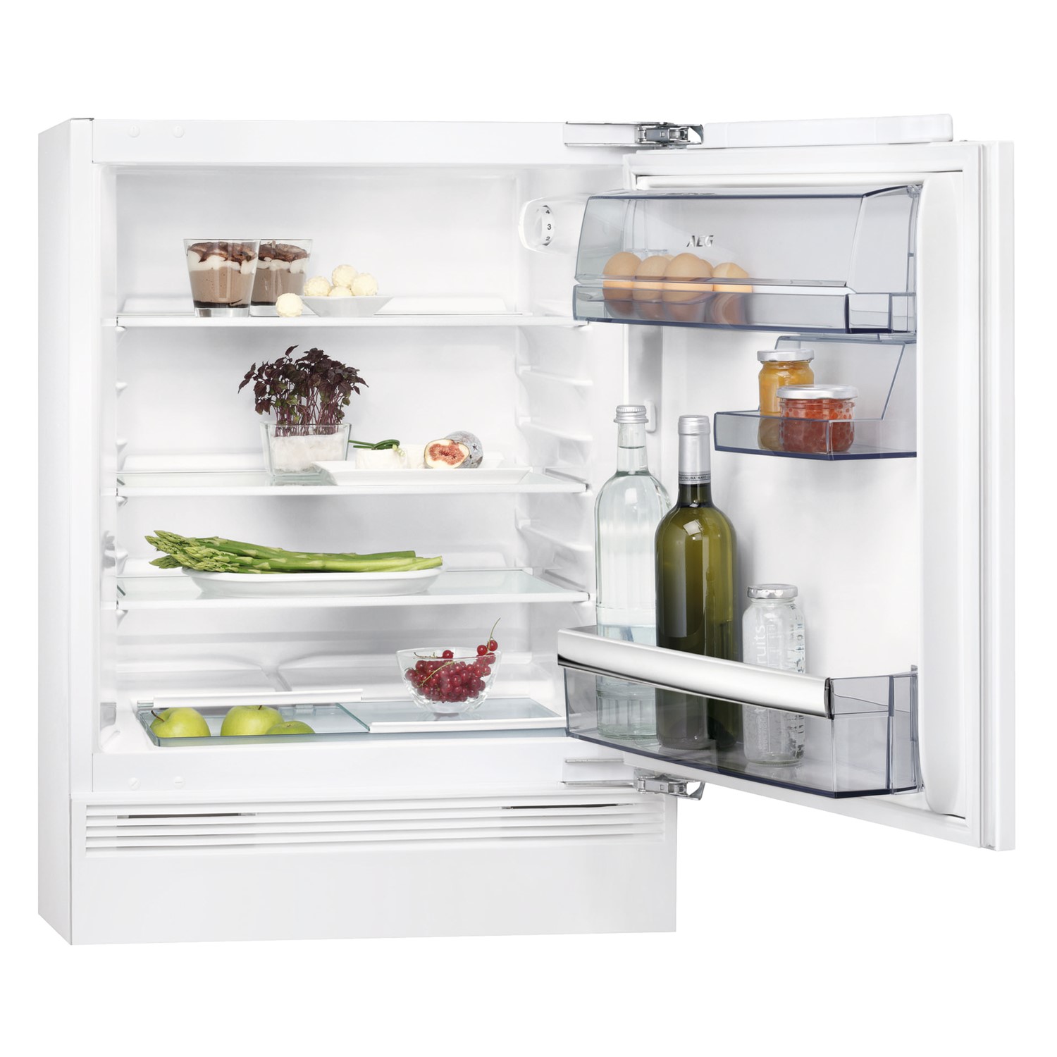 Refurbished AEG SKB582F1AF Integrated Under Counter 133 Litre Larder Fridge