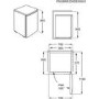 GRADE A3 - Zanussi ZXAN13FW0 60cm Wide Under Counter Freestanding Fridge - White
