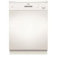 GRADE A2 - Amica ZZV634W 12 Place Semi-integrated Dishwasher - White Control Panel