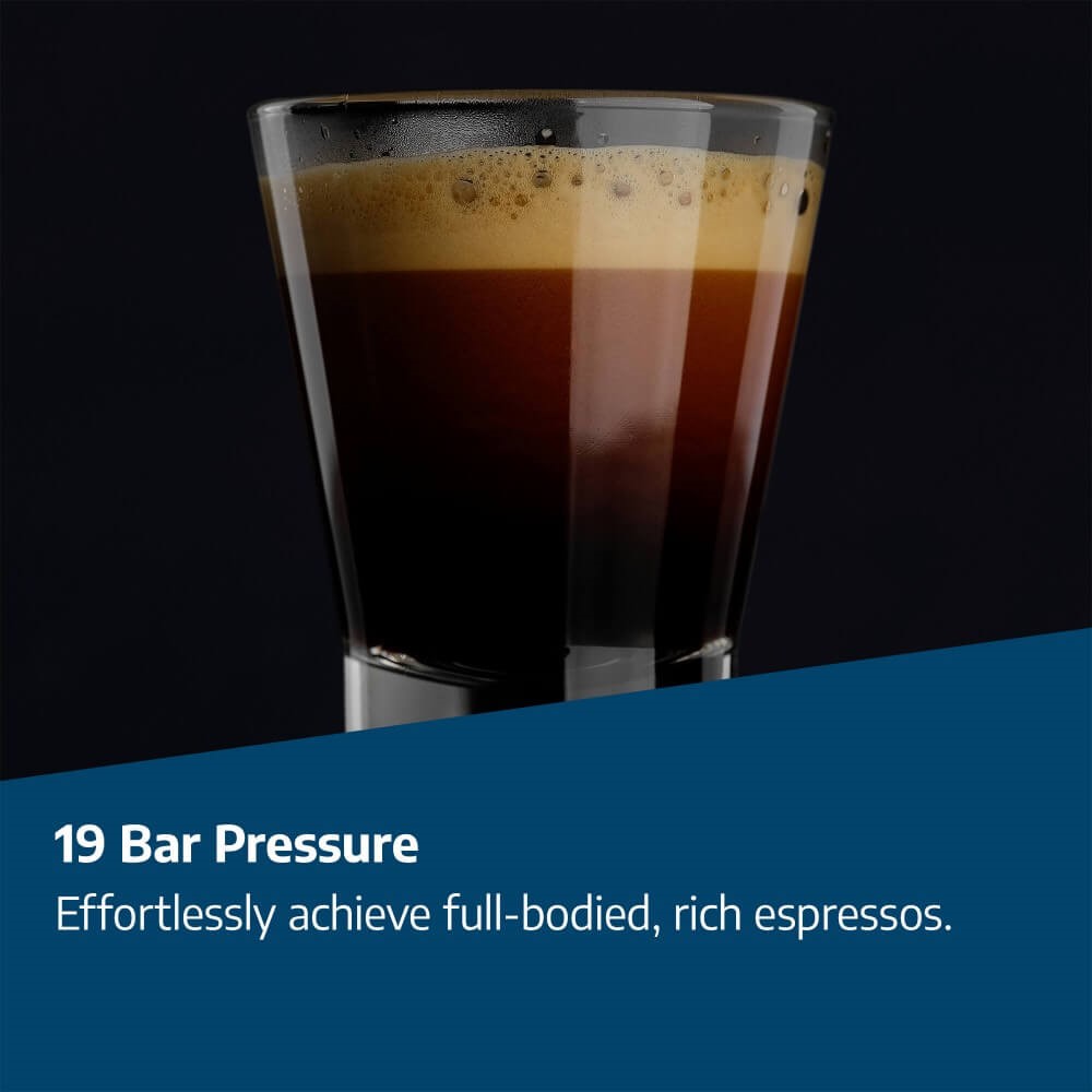 19 bar pressure.