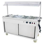commercial mobile food warmer cart