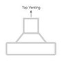 electriQ  60cm Curved Clear Glass Chimney Cooker Hood Stainless Steel 