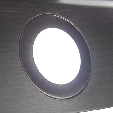 GRADE A1 - electriQ 90cm Angled Glass and Steel Designer Chimney Cooker Hood  -  5 Year warranty