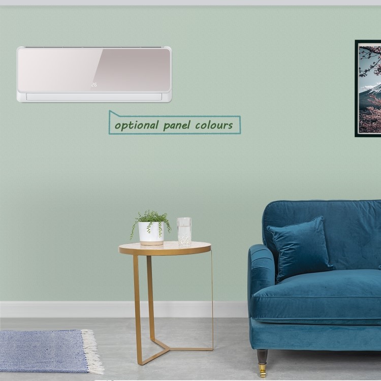 electriQ Easy-Fit 12000 BTU A++ WiFi Smart Wall Mounted Air Conditioner with Heat Pump - 4m Pipe Kit Included