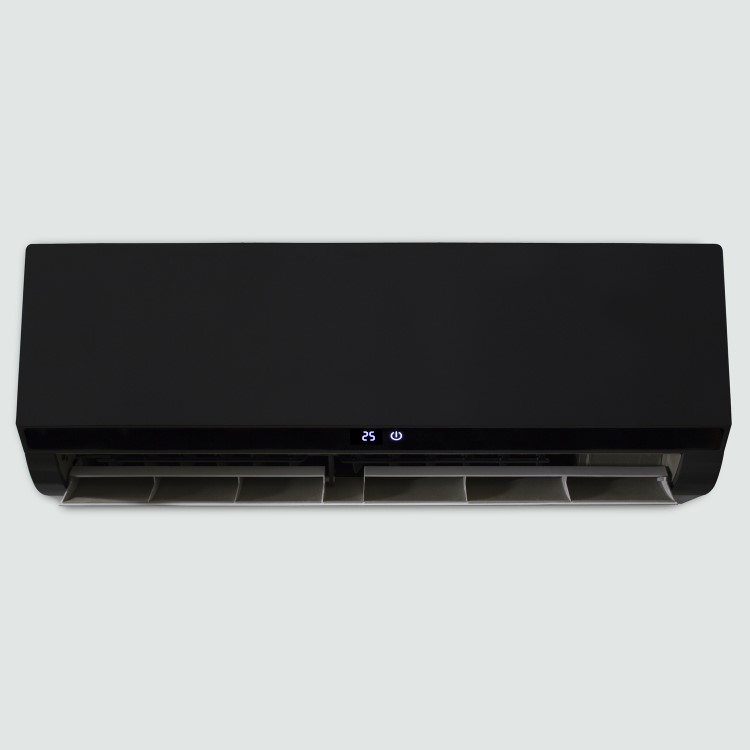9000 BTU Black Smart Wall Mounted Split Air Conditioner with Heat Pump  Pipe kit and 5 Years warranty 