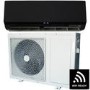 9000 BTU Black Smart Wall Mounted Split Air Conditioner with Heat Pump  Pipe kit and 5 Years warranty 