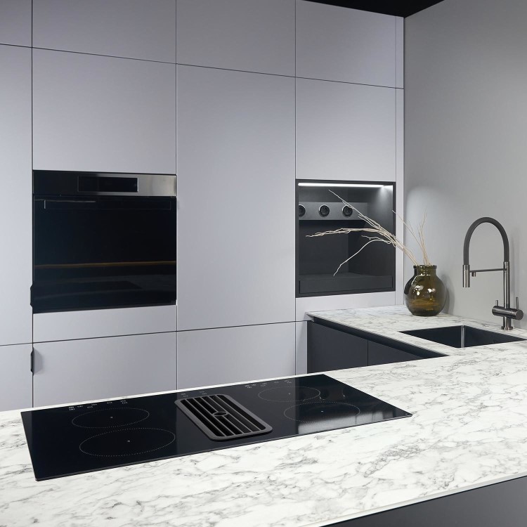 Refurbished electriQ eIQ80INDD 80cm 4 Zone Induction Hob Black