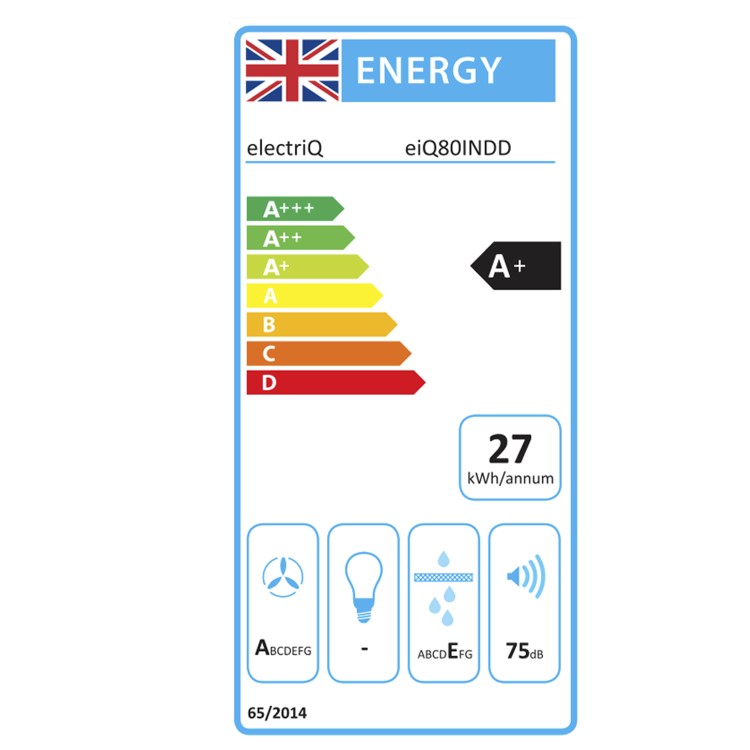 electriQ 80cm 4 Zone Venting Induction Hob