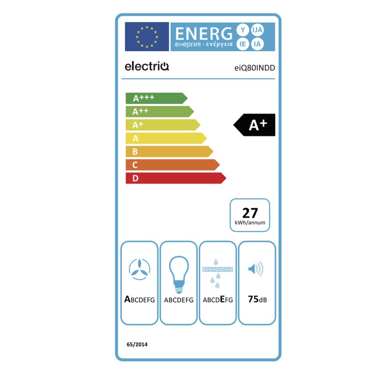 electriQ 80cm 4 Zone Venting Induction Hob