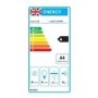 electriQ 90cm Angled Touch Control Chimney Cooker Hood - Black Glass