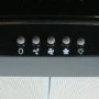 electriQ 90cm Curved Black Glass Cooker Hood Satin Black