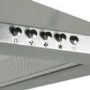 electriQ 60cm Traditional Chimney Cooker Hood in Stainless Steel
