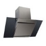 GRADE A1 - electriQ 90cm Angled Glass and Steel Designer Chimney Cooker Hood  -  5 Year warranty