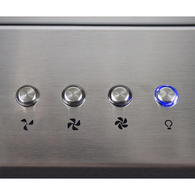 GRADE A1 - electriQ 90cm Angled Glass and Steel Designer Chimney Cooker Hood  -  5 Year warranty