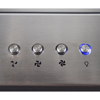 GRADE A1 - electriQ 90cm Angled Glass and Steel Designer Chimney Cooker Hood  -  5 Year warranty