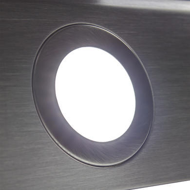 GRADE A1 - electriQ 90cm Angled Glass and Steel Designer Chimney Cooker Hood  -  5 Year warranty