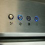 GRADE A1 - electriQ 90cm Angled Glass and Steel Designer Cooker Hood